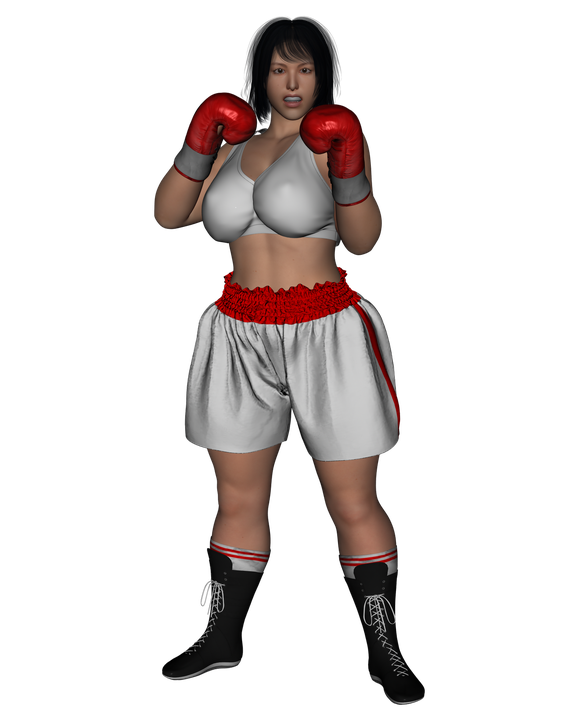 Female Boxer Png Free Download (black, silver, gray)