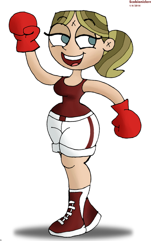 Female Boxer Png Photos (black, white, maroon, red)