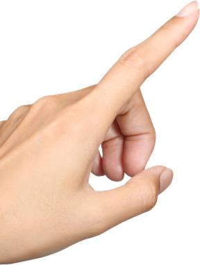 Female Finger Side View Transparent Png (black, pink)