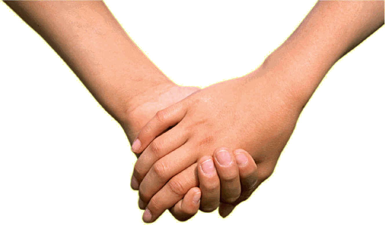 Female Holding Hands Transparent Png (beige, pink)