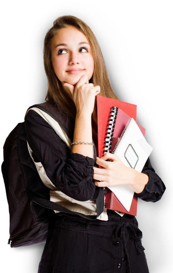 Female Student Transparent (black, white)