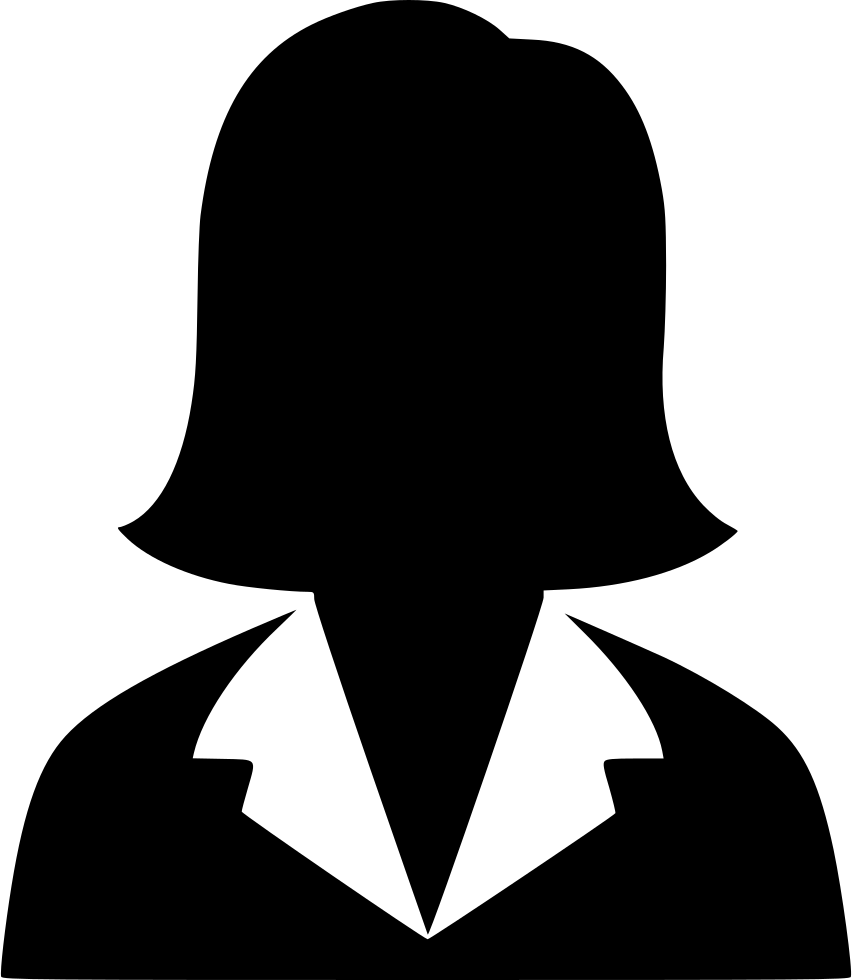 Female User Account Png Photo (black, white)