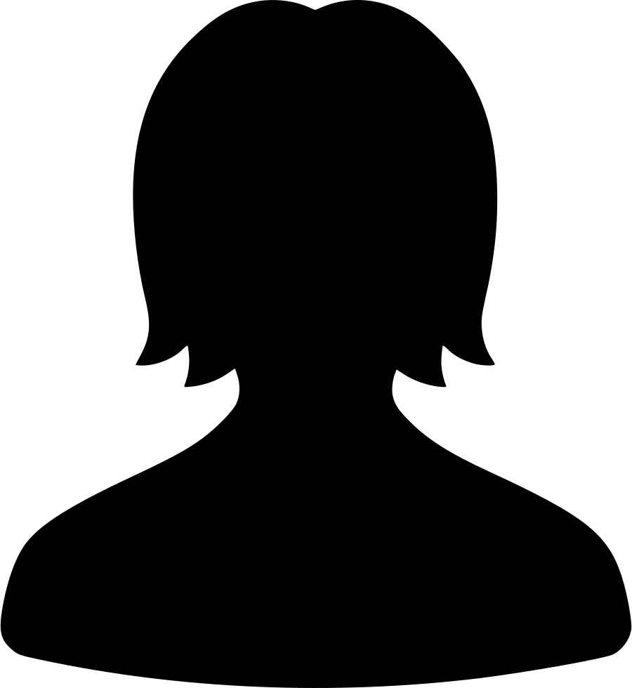 Female User Account Png Pic (black, gray, white)