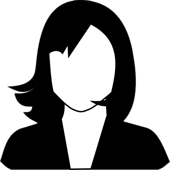 Female User Account Transparent Background (lavender, black, white)