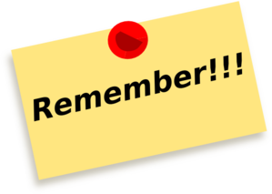 Remember Png Clipart (black, red, pink, silver)