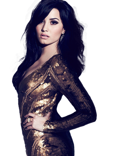 Demi Lovato Png Hd (black)