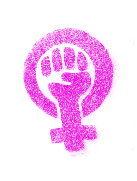 Feminism Png Transparent (black, purplish red)