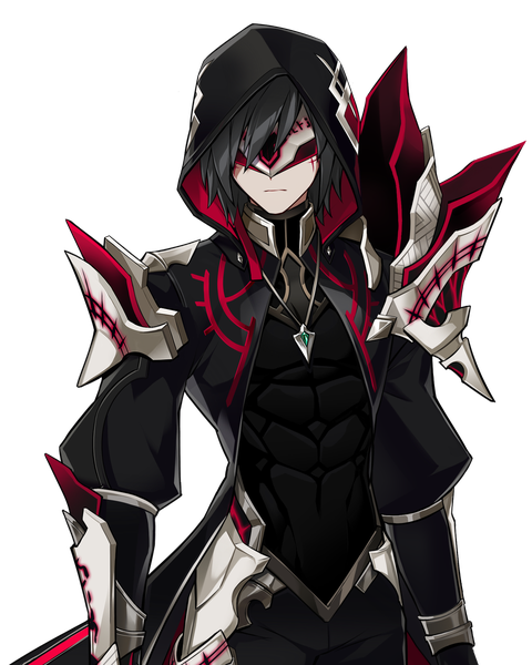 Demon Anime Boy Background Png (black)