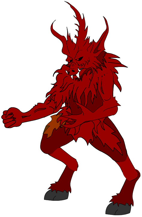 Demon Png Free Download (maroon, silver)