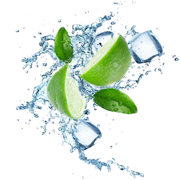 Lemon Splash Png Image (black)