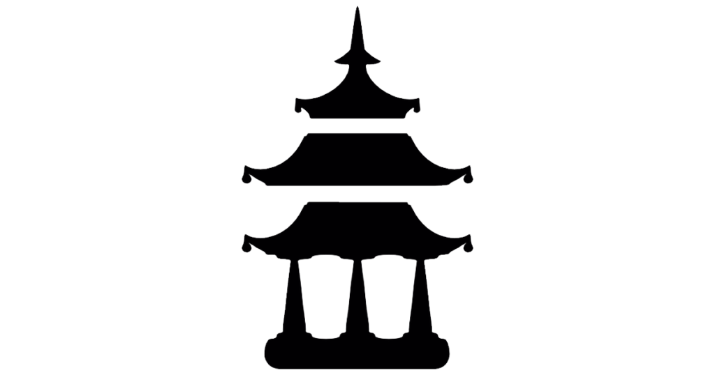 Temple Png Image (black)