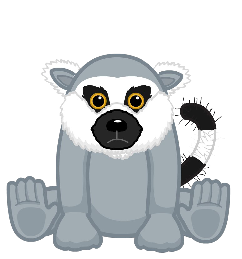 Lemur Png Hd Image (black, gray, white, silver)