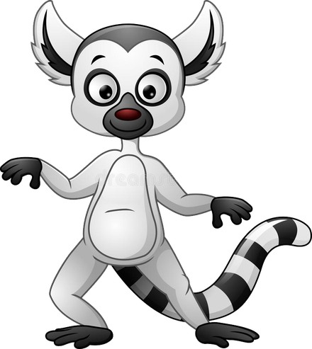 Lemurs Png Image (white, silver, lavender, black)