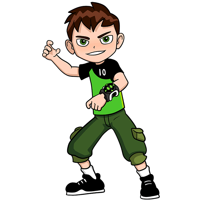 Ben 10 Png Clipart (olive, white, black, green, pink)