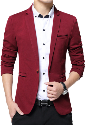 Men Blazer Transparent Png (black, maroon, white)