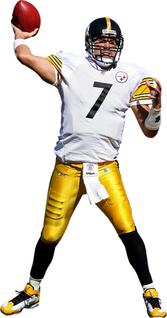 Ben Roethlisberger Png (white, lavender, black)