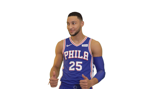 Ben Simmons Png Isolated Image (black, gray, indigo)