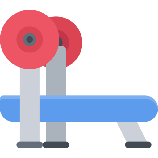 Bench Press Gymnast Free Png Icon Download (salmon, indigo, black, chocolate, silver)