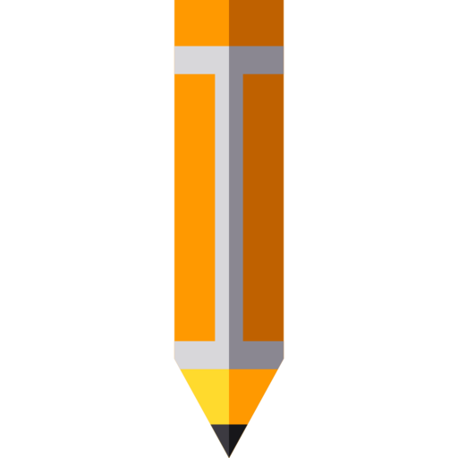 Pencil Tools And Utensils Free Png Icon (silver, black, chocolate, orange, gray)