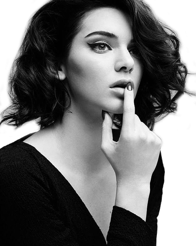 Kendall Jenner Png File (black)