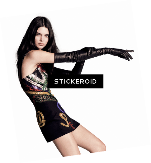 Kendall Jenner Png Isolated Hd (black)