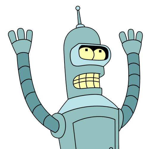 Bender Futurama Png (silver, gray, mint, white)