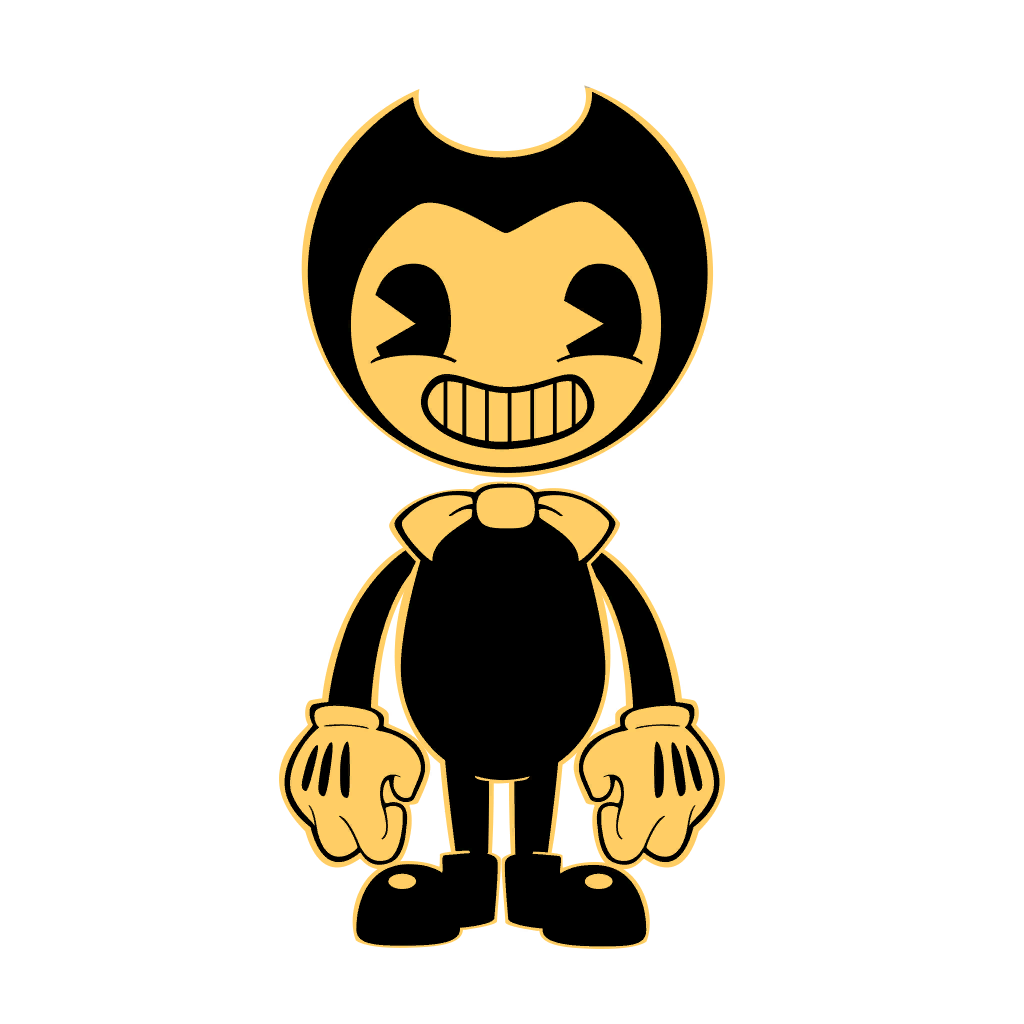 Bendy Cartoon Transparent Png (white, black, beige, salmon, gray)