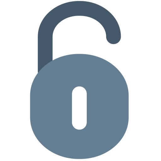 General Office Open Padlock Safety Unlock Unlock Padlock Unlocking Free Png Icon Download (gray, black)