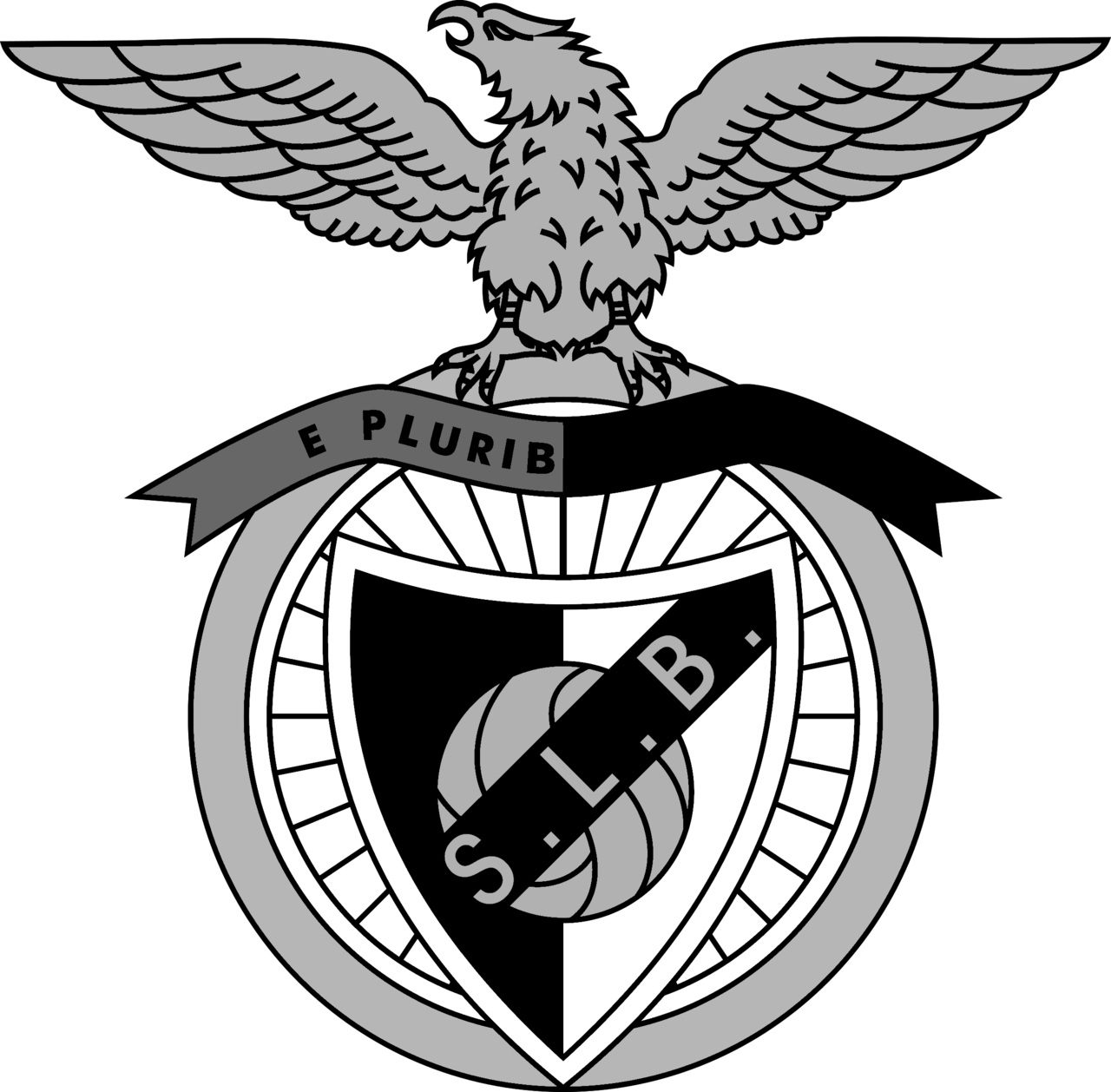 Benfica Png File (white, black, silver)