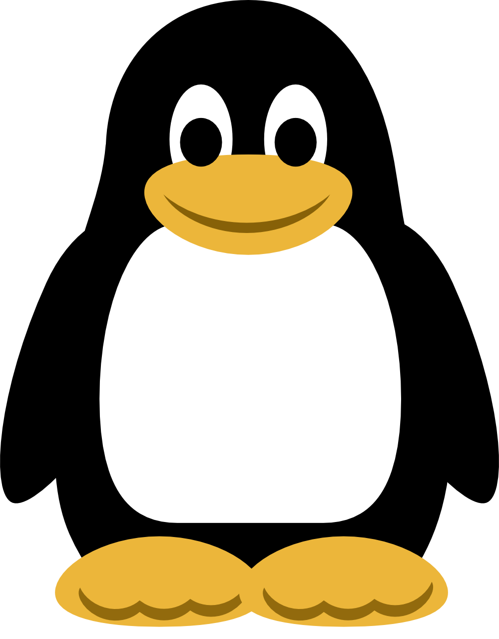 Penguin Png Isolated Photo (white, silver, black, orange)