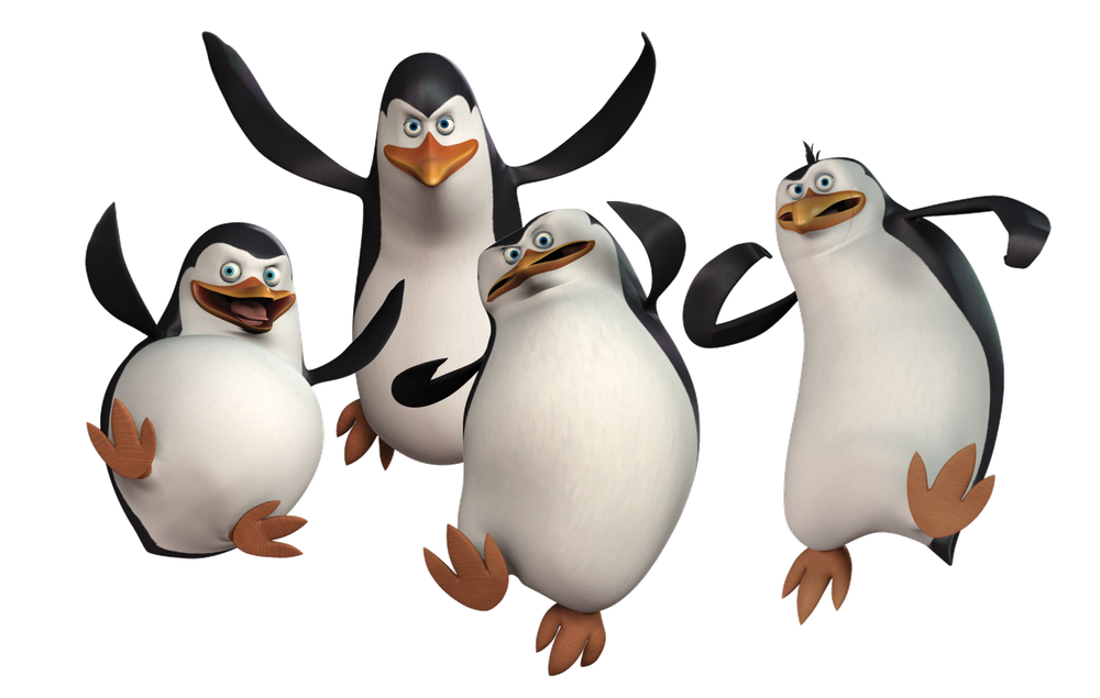 Penguins Of Madagascar Png Clipart (black)