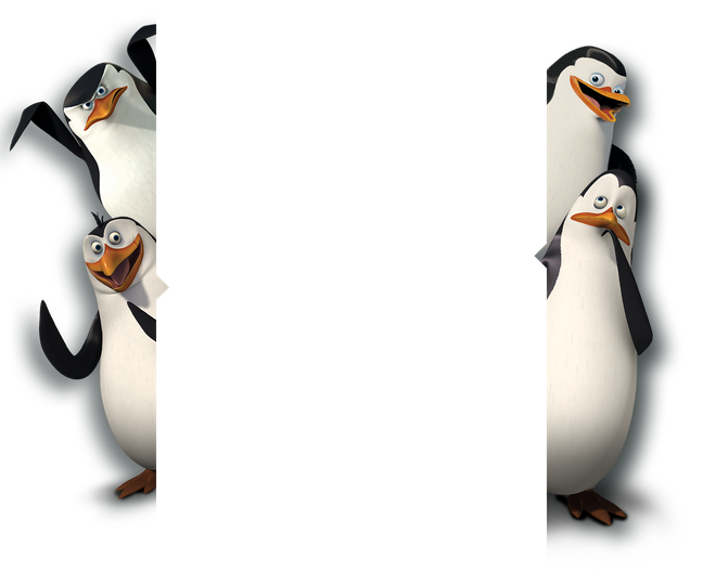 Penguins Of Madagascar Png File (black)