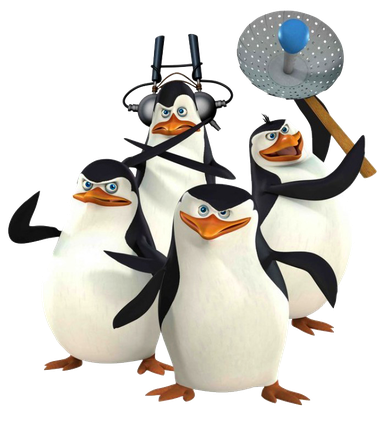 Penguins Of Madagascar Png Hd (black, white)