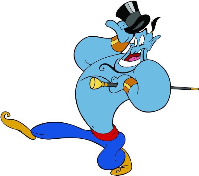 Genie Png Image (black, silver, blue)