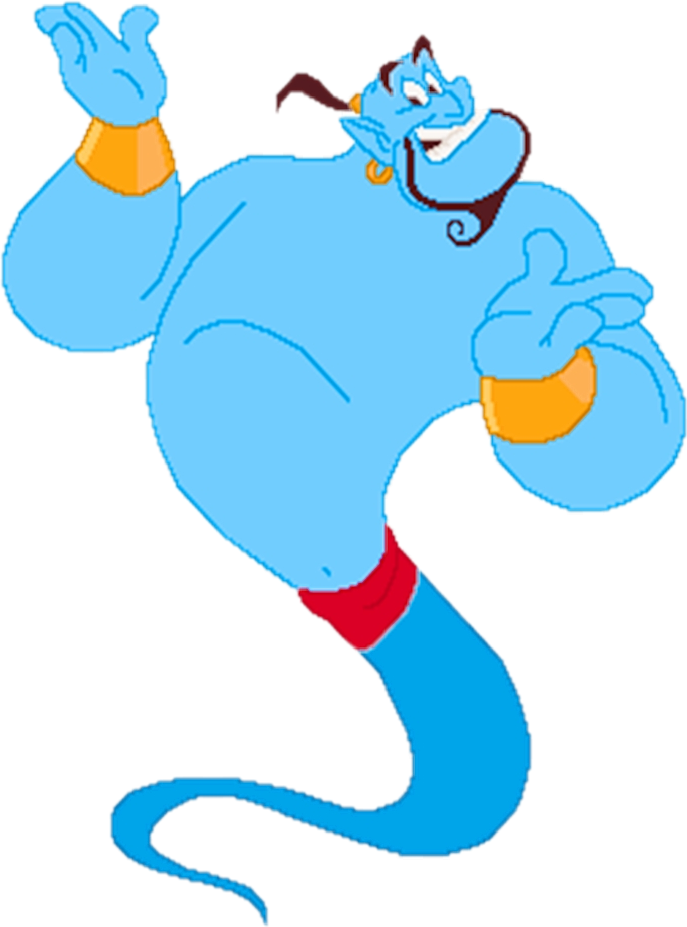 Genie Png Picture (black, orange, silver, greenish blue)