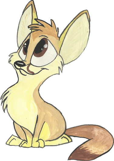 Fennec Fox Png Image (black, beige)