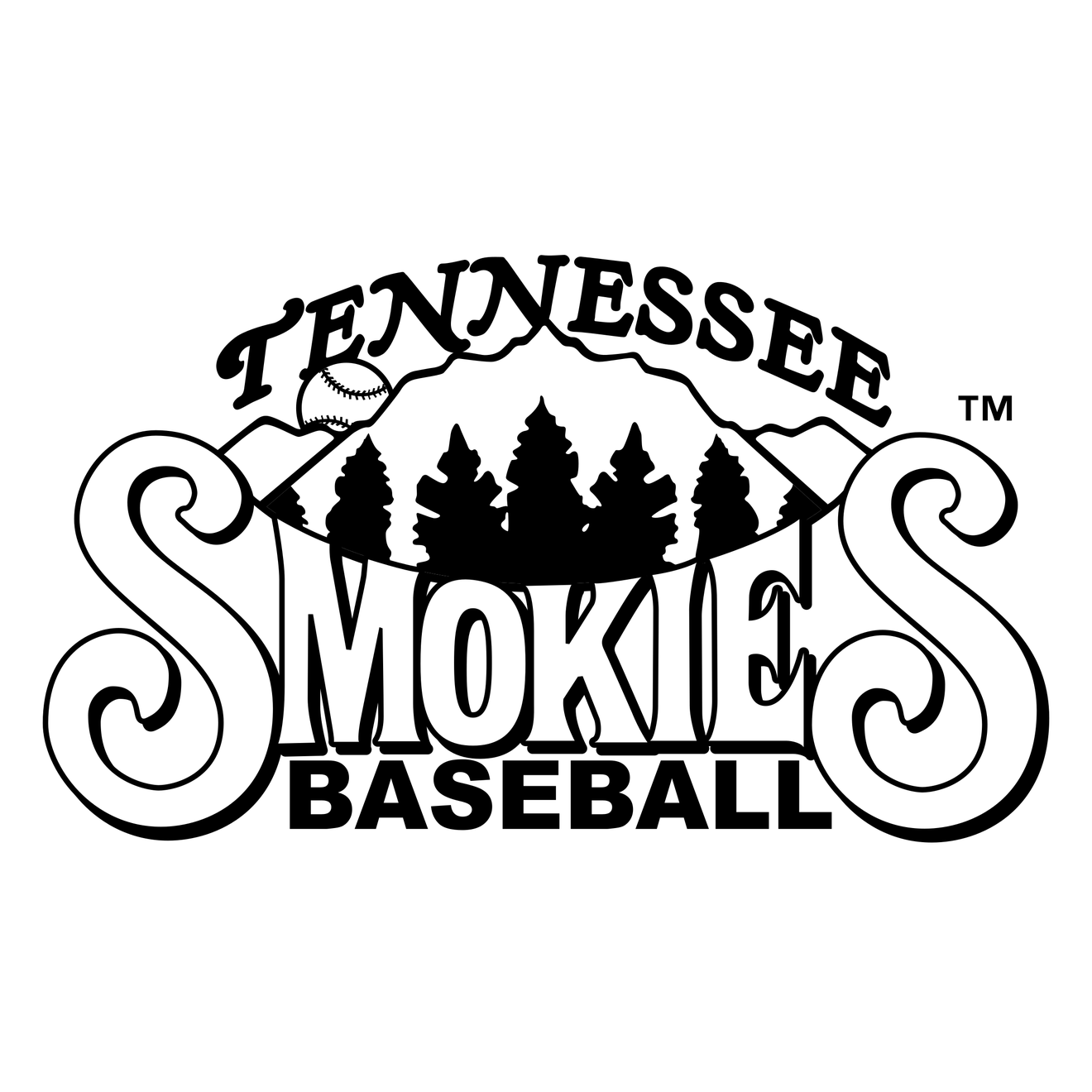 Tennessee Smokies Png (black, silver, lavender, white)