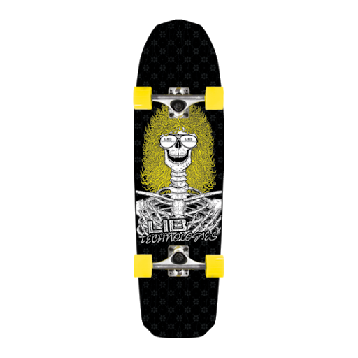 Penny Skateboard Transparent Background (black)