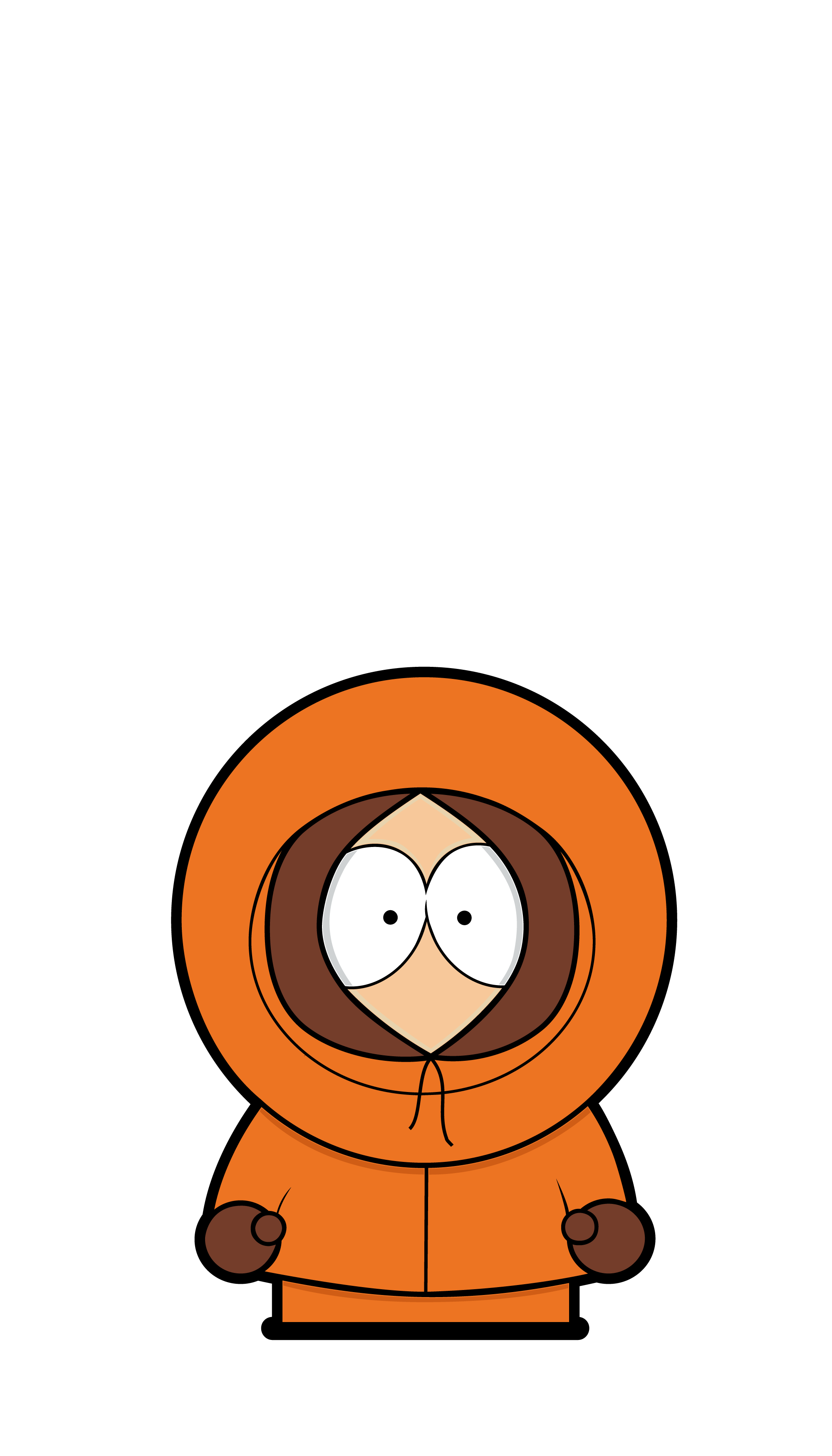 Kenny Southpark Png Hd (white, maroon, chocolate, black)