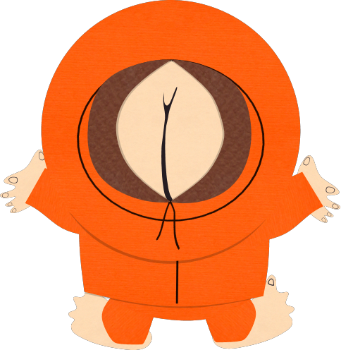 Kenny Southpark Png Image (white, pink, chocolate, black)