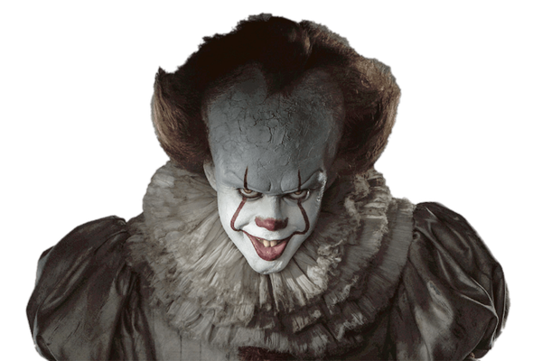 Pennywise Face Png Pic (black, indigo)