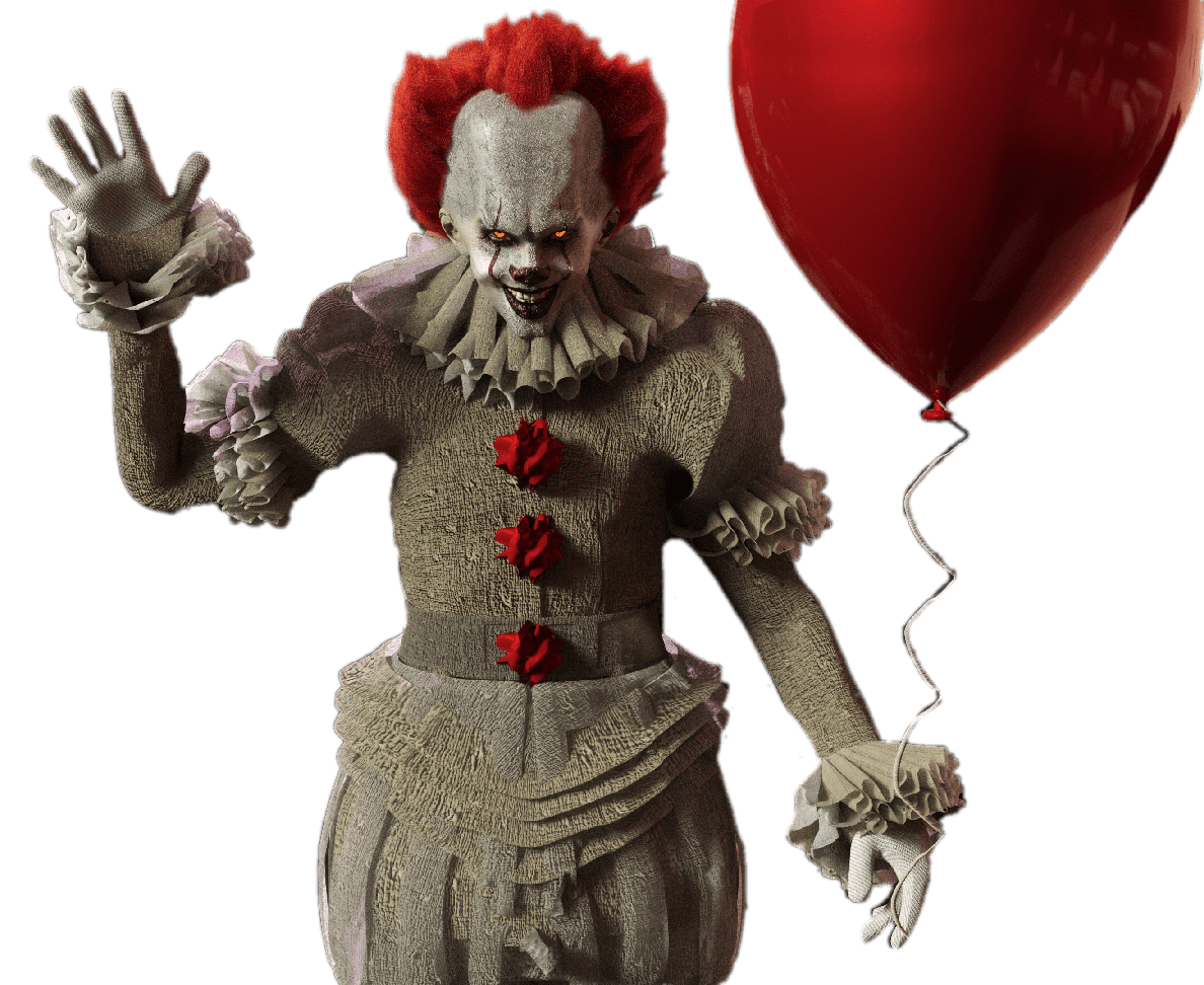 Pennywise Png Free Download (gray)