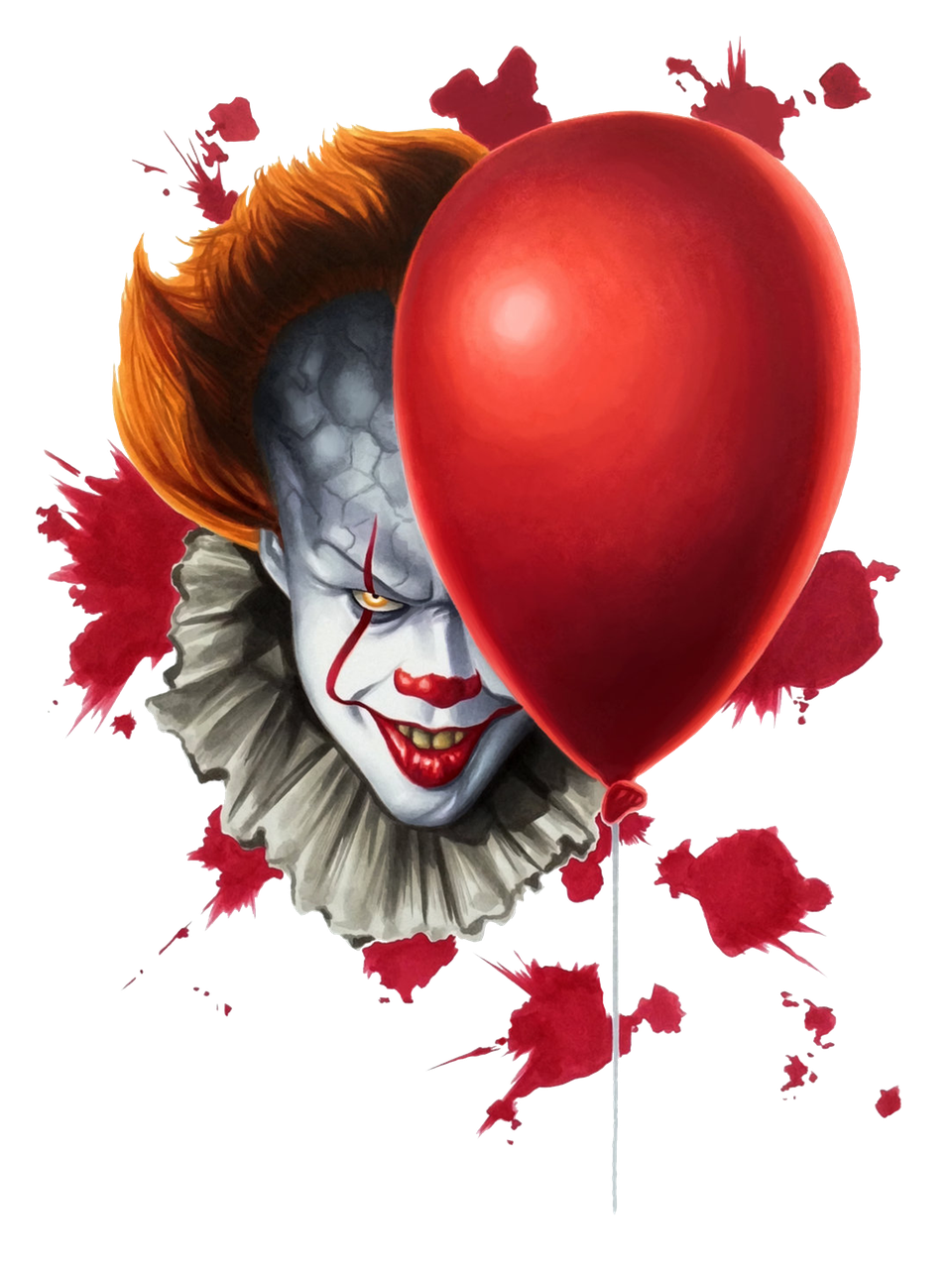 Pennywise Png Transparent Image (black, maroon)