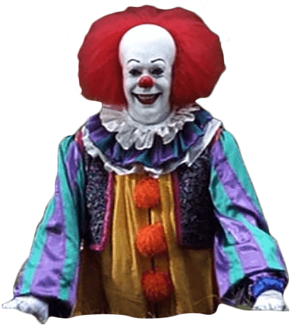 Pennywise Png Transparent Picture (black, white)