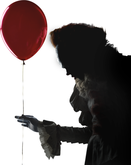 Pennywise Transparent Background (black)