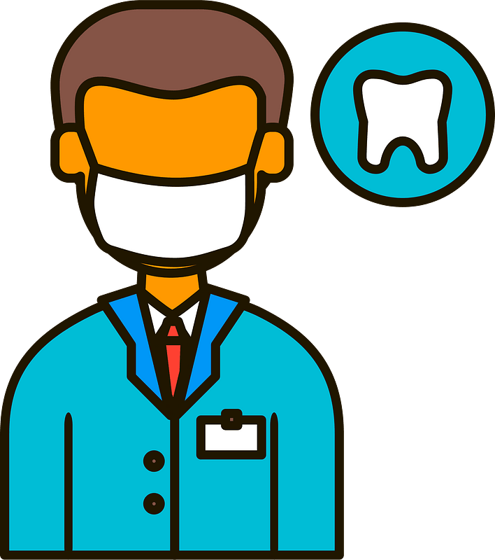 Dentist Cartoon Png Hd Isolated (greenish blue, gray, orange, white, black)