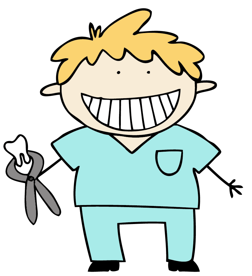 Dentist Cartoon Png Isolated File (black, beige, white, mint, salmon)