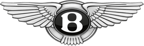 Bentley Logo Png Image (white, black, silver, lavender, gray)