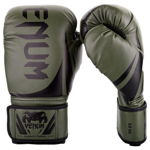 Venum Boxing Gloves Png Image (black, gray, olive)