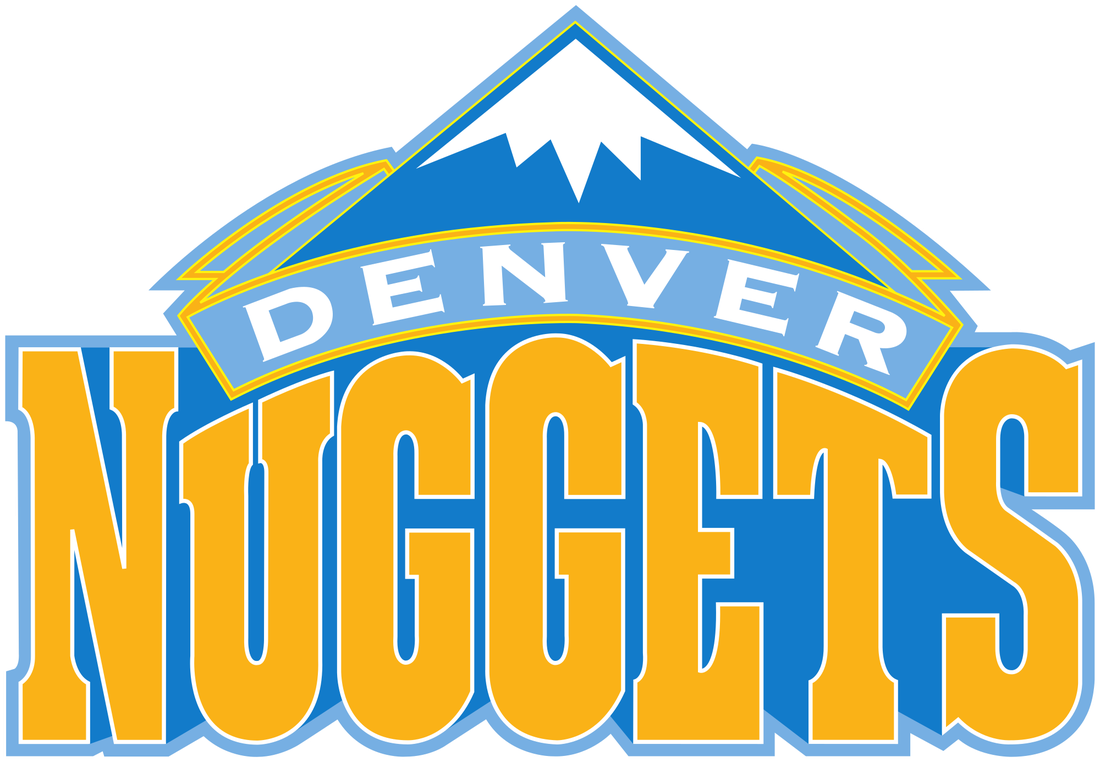 Denver Nuggets Png Clipart (orange, black, white, teal)